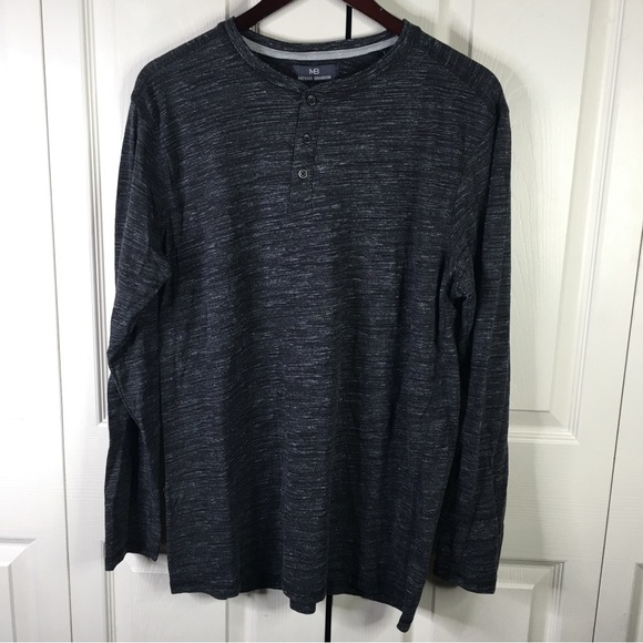 Michael Brandon XL Long Sleeve Dark Gray Short Sleeve Tshirt - Picture 5 of 8
